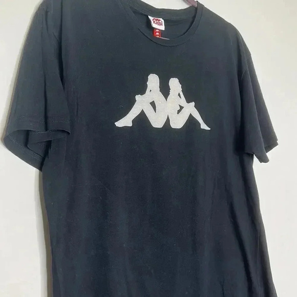 Kappa like no other logo T-shirt in black - Picture 4 of 9